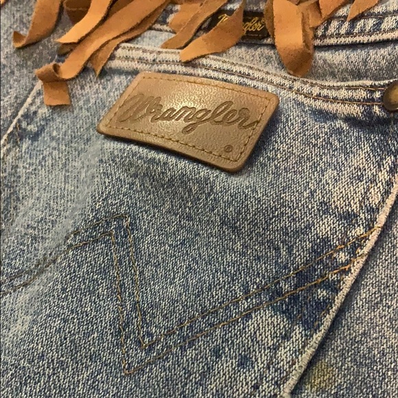 1970 Vintage Wrangler High Waisted Cutoffs 38x18 - Picture 5 of 8